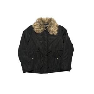 Archive Black Zip-Up Fur Lined Jacket – Women’s Medium